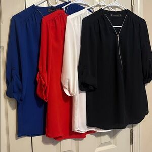 New York & Company Blouse Bundle with Zipper